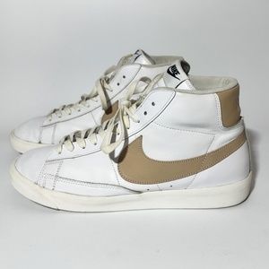 Nike Blazer Mid Premium Sneaker - White/Tan - M10.5 / W12